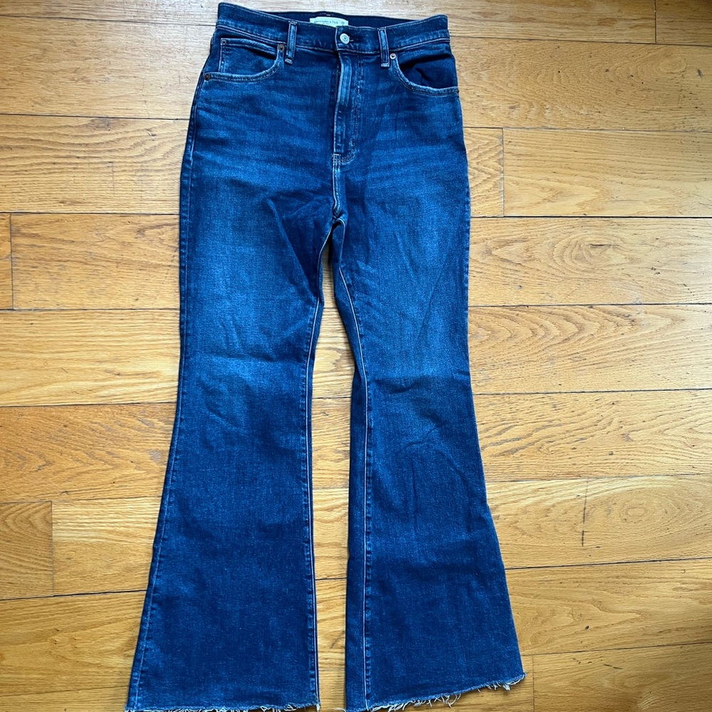 Abercrombie and Fitch, The Flare Ultra High Rise jeans. Size 29, 8R.